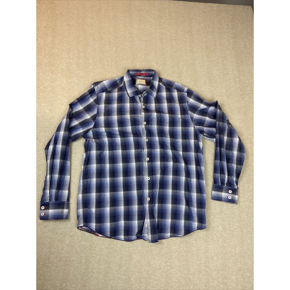 Tommy Bahama Jeans Island Crafted Shirt Mens Size Large L Long Sleeve Button Up